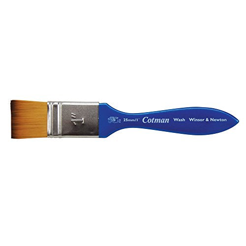 Winsor & Newton Cotman Watercolor Short Handle Synthetic Brush, SH 1"