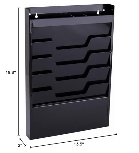 Displays2go Office Wall Rack for File Folder or Magazine