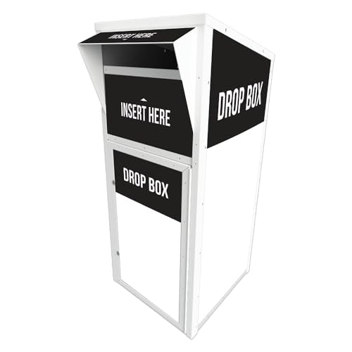 Self-Assembly M710-ACM Drop Box for Packages, Books, Toys, Flags & More | Made from Aluminum Composite Material with 100% Recycled Polyethylene Core | American Security Cabinets (ASC)