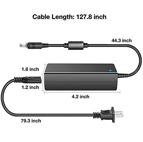 Onerbl 24V AC/DC Adapter Compatible with Epson RapidReceipt RR-600W B11B258202 RR600W Wireless Desktop Color Duplex Touchscreen Receipt and Document Scanner 24VDC Power Supply Cord Battery Charger