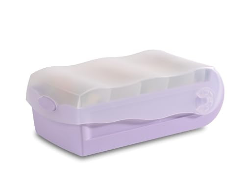 HAN Croco flashcard Box, Easy to Learn Vocabulary with 5-Compartment Learning System, DIN A7 Index Box for 900 Cards, Including 5 Support Plates + 100 flashcards, Index Box, Learning Box, 997-887,