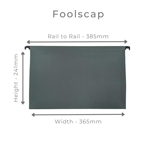 Cathedral FS50 Value Foolscap Manilla Suspension Files - Green (Pack of 50)