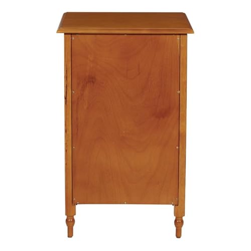Pemberly Row Modern 2 Drawer Wood File Cabinet, 30" H x 18.75" W x 20.25" D, Solid Hardwood, Antique Cherry Finish, Letter Size Files, Office Storage, Ready to Assemble, Indoor Use