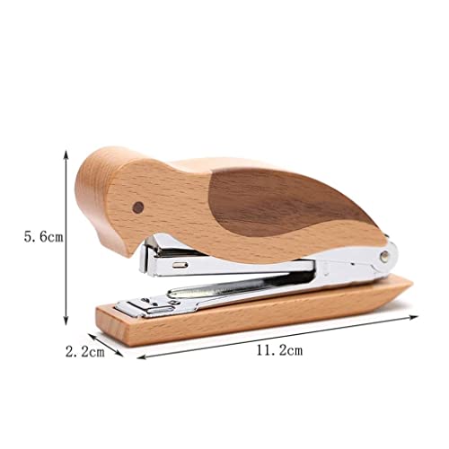 fhda Desk Staplers Portable Stapler Mini Wooden Creative Desk Staplers Practical Desk Desktop Desktop Stapler Binding Stationery Portable Desktop Staplers Home Office Supplies