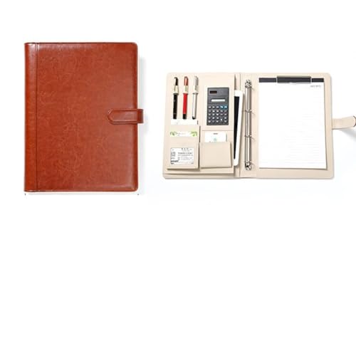 TEDILUVI Document Organizer Folder 4 Binder Manager Briefcase Office Portfolio Bag Hand Clip File