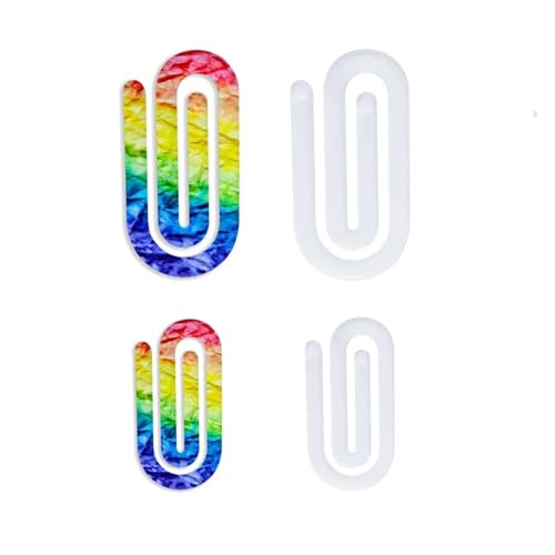 20 Pcs Creative DIY Acrylic Paper Clips Sublimation Blanks Clip for Heat Press Printing(127x48mm Round Top)