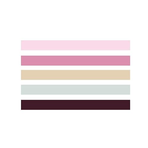 VIAENKFG Basic Color Series Planner Handbook Decorative Paper Washi Tape Set School Supplies Stationery