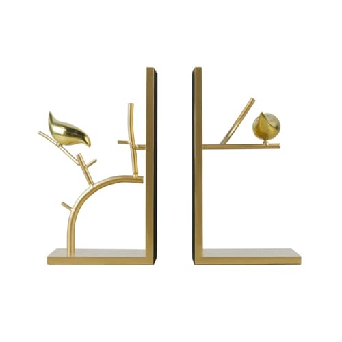 Book Organizer Bookshelf Metal Bird Anti-Moving Bookend to Accommodate Heavy Book Ends Chinese-Style Bookends Office Living Room Ornaments