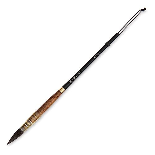 Isabey Vintage Siberian Blue Squirrel Brush, Quill Mop, 1, Natural
