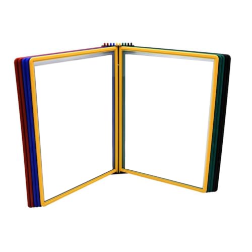 Tarifold Wall Mount Reference System, 10 Easy-Load Pockets, Assorted Colors