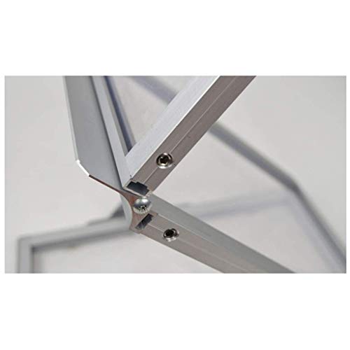 Folder, metal mesh, magazine storage box, file cla Folding Brochure Display Stand, 4-Shelf Folding Floor Display Stand Portable Magazine Brochure Leaflet Holder Catalogue Reference Racks (Color : Silv