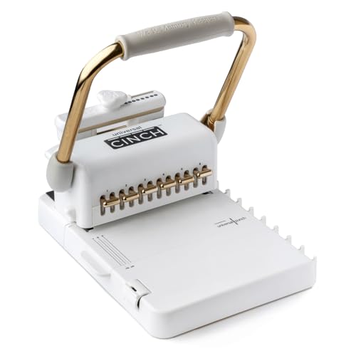 We R Memory Keepers Universal Cinch Book Binding Machine, Spiral Binding, Wire Binding, Book Binder Machine for Bookbinding, Book Making, Spiral Notebook Maker, and Binding Kits