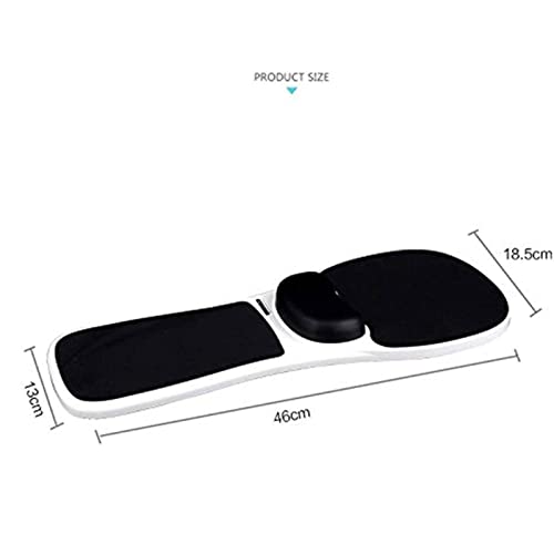ALCKO Ergonomic Arm Rest for Chair Adjustable Mouse Pad with Wrist Support Armrest Wrist Rest Attachment Arm Pad Tray for Chair - Home Office