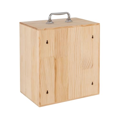 Apexonix Cell Phone Storage Holder Wooden Cell Phone Locker Storage Cabinet Classroom Pocket Chart for Office onference Rooms (36 Slots)