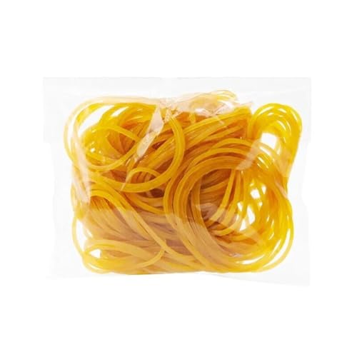 VGGBNG Large Rubber Bands,Thick Elastic Bands, 30g Office Long-Lasting Latex Ring, Yellow Rubber Ring, High Elastic Rubber Band for Office Supplies