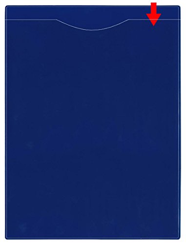 StoreSMART - Plastic File Jacket - Magnetic - Multicolor 6 Pack - Open Short Side - FJ85SOPVPM-6