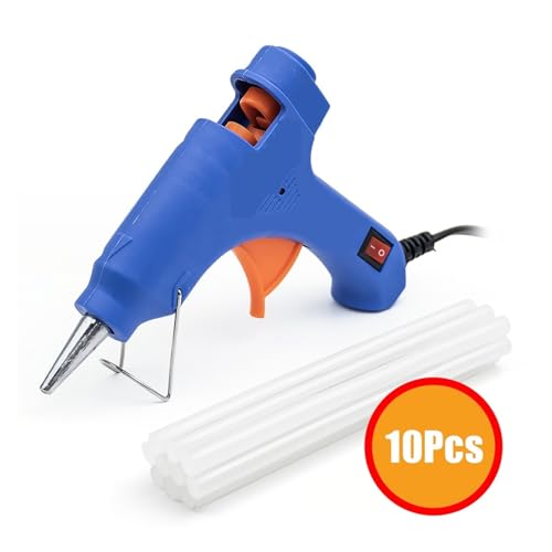Hot Glue Gun, 6Pcs Hot Melt Glue Gun With Switch For 7mm Stick Mini Indusrial Adhesive Electric Heat Temperature Repair Tool,cordless hot glue gun