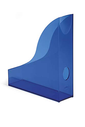 Durable 1701712540 Magazine File Basic, 6 Pieces, Blue Transparent