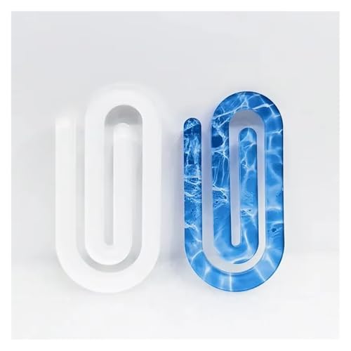 Plastic Paper Clips 20 Pcs Creative DIY Acrylic Paper Clips Sublimation Blanks Clip for Heat Press Printing(127x48mm Square Top)