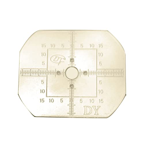 CLAKY About 70Pieces/Set Lens Templates Lens Eyeglasses Lens Blanks Lens Template for Maker Glasses Yellow
