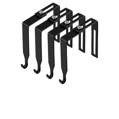 Cubicle Hooks 20pcs Metal Hooks 37-55mm, Adjustable Door Hanger,Iron Hooks for Hanging