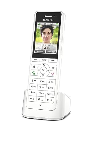 Pewesv AVM FRITZ! Fon X6 White DECT-Komforttelefon (hochwertiges Farbdisplay, HD-Telefonie, Full-Duplex-Freisprechen, Steuerung FRITZ!Box-Funktionen), weiß, deutschrachige Version