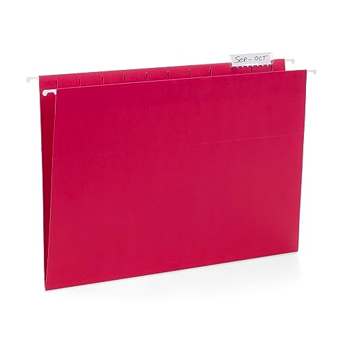 Blue Summit Supplies 5 Hanging File Folders, Letter Size, Assorted Colors