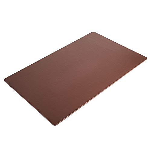 Dacasso Classic Leatherette Mat Desk pad, 30 x 19, Chocolate Brown (P3434)