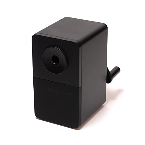Blackwing Desktop Pencil Sharpener, Adjustable Point Dial, Hand Crank