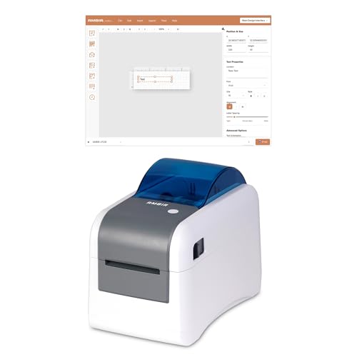AMBIR LP230 2" Direct Thermal Wristband and Label Printer for Healthcare