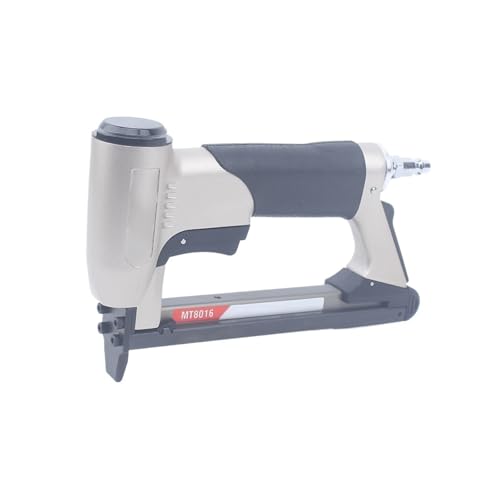 Oil-Free Pneumatic Staple Gun MT5016S 20Ga Pneumatic 1/2" Crown Fine Wire Stapler 6mm-16mm Length