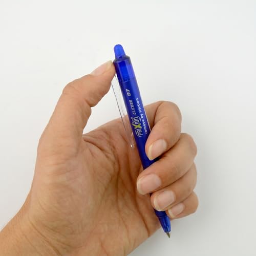 Pilot Pack of 12 Frixion Clicker Rollerball Pens 12 Refills 6 Free Blue