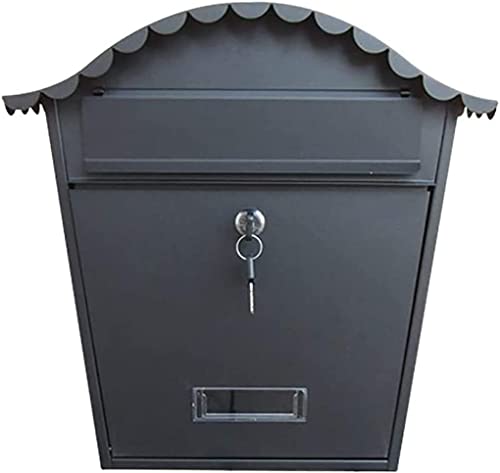 FSunKoFu Suggestion Box Mailbox Complaint Suggestion Box Modern Lockable Galvanized Metal Key Large Capacity Commercial Rural Home Decorative Office Suggestion Box Parcel Box Drop Box