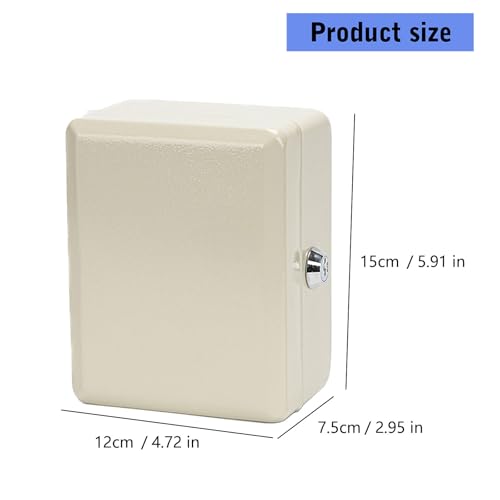 Practical ABS Safe Box with Spacious Interior and Rusts Resistant Construction for Vacation Rentals Sturdy Storage Container