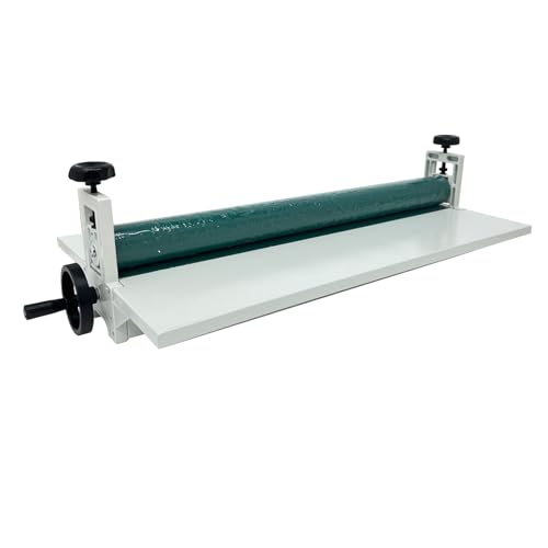 INTSUPERMAI Manual Cold Roll Laminator Machine Desktop Cold Laminating Machine with Foldable Working Table and Manual Pressure Adjustment for Photo Vinyl Film Laminating (750mm/29.53in)