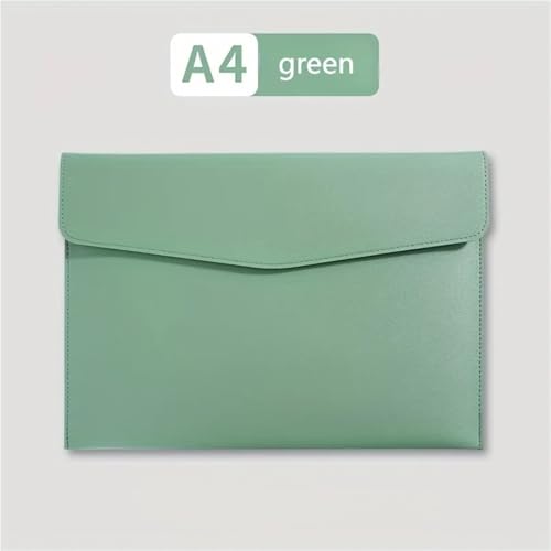 Expanding File Folder 5/10pcs Stylish A4 Folder with Snap Closure Office Accessories Smooth Textured Finish Ideal for Business Professionals(Green,10pcs)