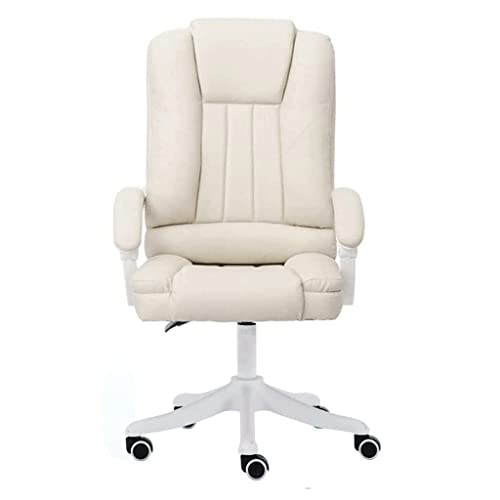 Rieort Office Chair Office Chair Height Adjustable Desk Chair S Shape Back Computer Chair Pu Leather Study Managerial Chairs Executive Chairs Comfortable