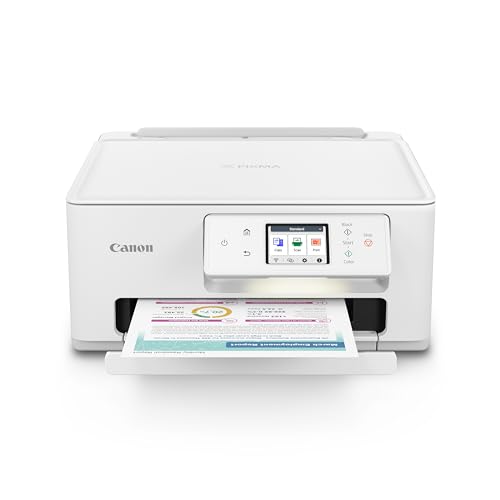 Canon PIXMA TS7720 Wireless All-in-One Color Inkjet Printer – Print, Copy, Scan – Auto Duplex, 15/10 PPM, 2.7” Touchscreen, Compact Home Photo Printer with Easy Setup