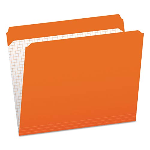 Pendaflex Reinforced Top, Reinforced Tab, Straight Cut Tab Colored File Folder (PFXR152ORA)