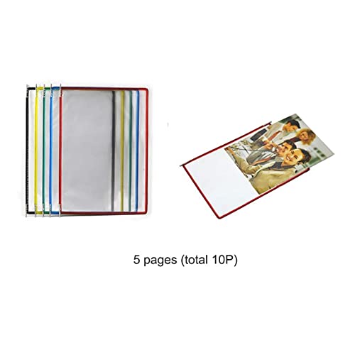 A4 Wall Mounted Flip Display Folder, Poster Flip Book Display, Document Organizer with Clear Pockets