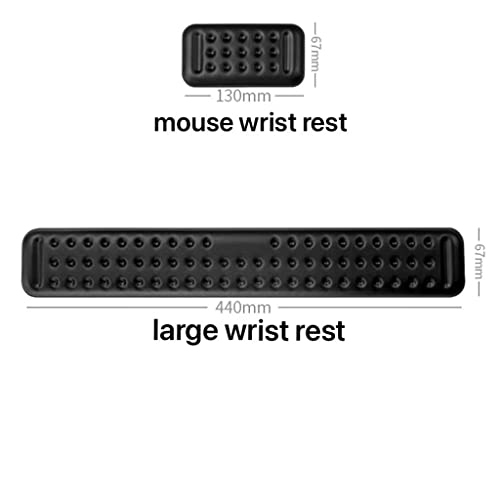KKIUUUYTGT Keyboard Wrist Rest PU Ergonomic Memory Foam Hand Palm Support for Computer Typing