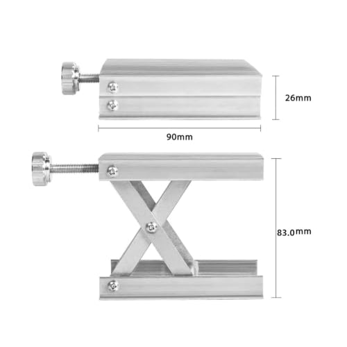 VgtHK Lab Jack Stand Lifter Router Plate Table,Black