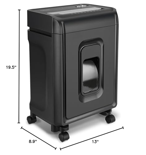 Aurora AU1085MA High-Security 10-Sheet Micro-Cut Paper and Credit Card Shredder with 4-Gallon Pullout Wastebasket/ 20 min Run Time