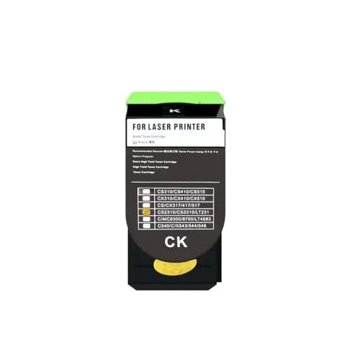 Powder Box Compatible with CS310 CS410 CS510 CX310 CX410 CX510 Printer(CS310 Black)