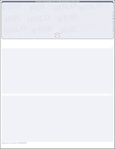 3000 Blue Scallop Laser Check Stock, (Top Position) Blank Laser Checks, Top Laser Check, Bank Checks, Business Checks, or Personal Checks