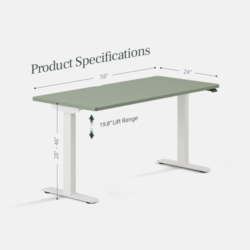 Branch Duo Standing Desk, Adjustable Standing Desk with 20" Range