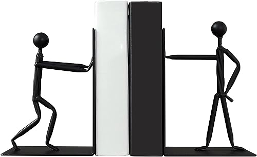Peynir 2pcs Bookends Book Ends for Office Bookends Shelves Bookend Book Ends Heavy Books Metal Bookend Supports Decorative Bookends Book Stopper