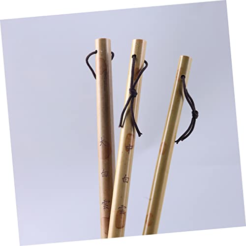 Chinese caligraphy brush, 3 Pcs Writing Brush Painting Chinese Calligraphy Brush Calligraphy Practice Brush Chinese Brush Festival Weasel Hair Brush Soft Wolf Medium and Small Writing Pen Wooden Stude