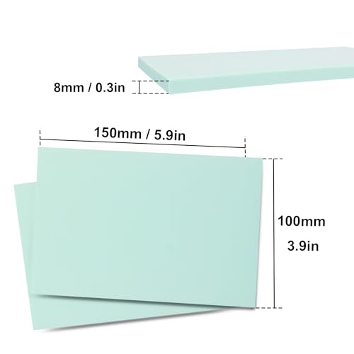 25 Pcs 4"x6" Rubber Carving Blocks, Linoleum Blocks, Stamp Carving Blocks for Printmaking, Linocut Artists, Crafts and More,(Blue) by KUKLIPJIM.