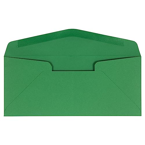 JAM PAPER #10 Business Colored Envelopes - 4 1/8 x 9 1/2 - Green Recycled - Bulk 500/Box